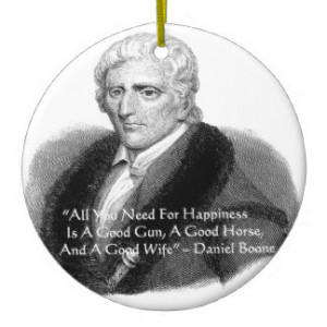 Daniel Boone Humor Quote Gifts Tees Cards Etc Double-Sided Ceramic ...