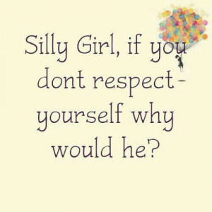 Silly girl...