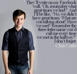 Just A Thought....Chris Colfer
