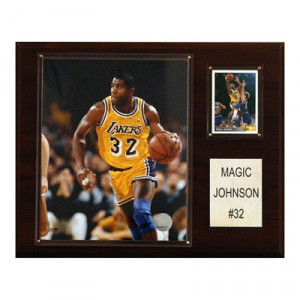 ... 1215MAGIC NBA Magic Johnson Los Angeles Lakers Player Plaque