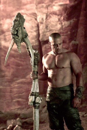 Shirtless Vin Diesel Shows Off His Weapon