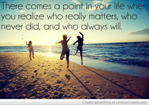 Friendship Quote On Beach