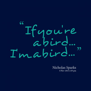 If Your a Bird Quotes