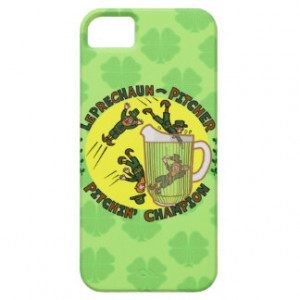 Funny Saint Patrick's Day Leprechaun Pitcher iPhone 5 Cover
