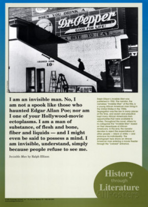 History Through Literature - Invisible Man Art Print
