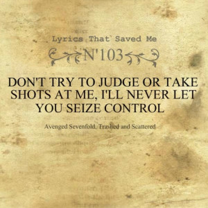 avenged sevenfold quotes songs