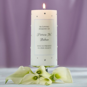 ... and lace wedding memorial candle $ 39 95 crystal wedding unity