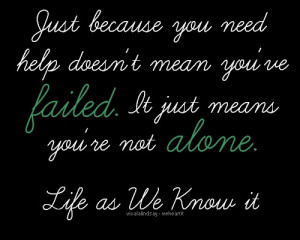 life as we know it quote