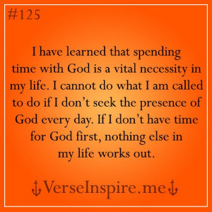 Spending time with God