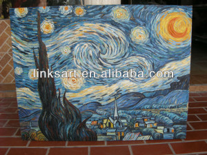 Pinturas al óleo de reproducción de Van Gogh cielo estrellado