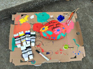 Painting Rocks - Garden Art DIY, painting surface