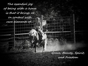 Horse quotes / little girl riding pony