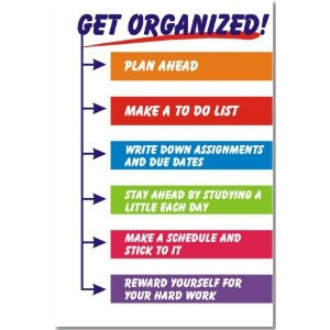 ... details get organized classroom motivational poster get organized plan