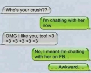 awkward, boy, chat, chatting, crush, facebook, funny, girl, her, i ...