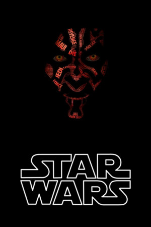 Darth Maul made of quotes