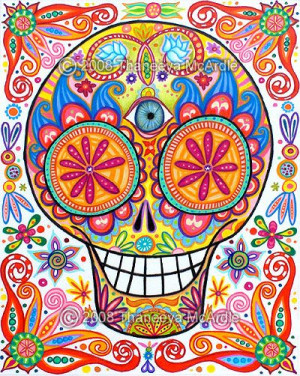 Good Morning, Catrina Mexicana, Delos Muertos, Art Sobre, Sugar Skull ...