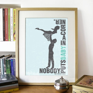 Movie poster Dirty Dancing Movie Quote Print Typography Art Poster in ...