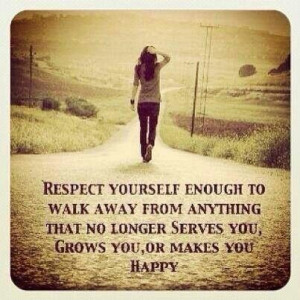 Self respect!