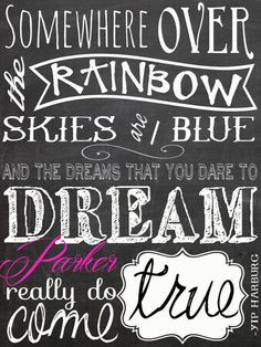 Personalized Somewhere over the Rainbow Canvas by MadiKayDesigns, $69 ...