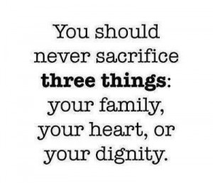 Never Sacrifice...