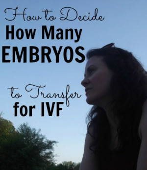 On Deciding How Many Embryos to Transfer for IVF