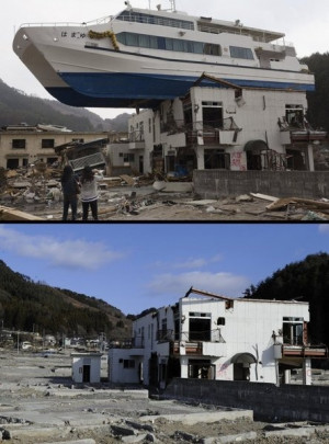 Before/After, Tsunami in Japan