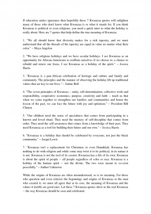 12 Kwanzaa Quotes to Celebrate This Magical Time of Year by aihaozhe2