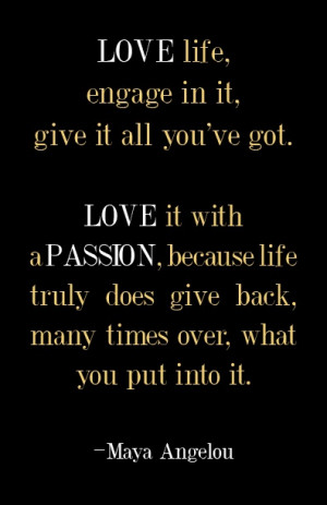 Maya Angelou. she truly had a way with words. i love her book 