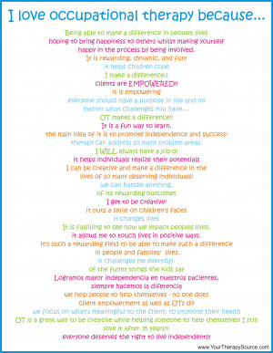 Pediatric Occupational Therapy Quotes love Ot list JPG