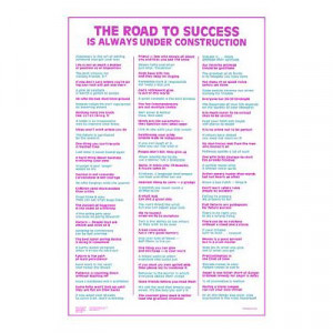 Funny Quotes Road Success Always Under Construction