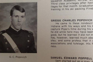 Gregg Popovich's Seeks 'Happiness' in Air Force Yearbook Entry