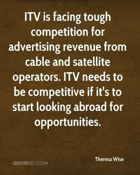 Theresa Wise - ITV is facing tough competition for advertising revenue ...
