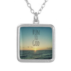 ... Christian Quote Run to God Pendants #inspirationaljewelry #christian #