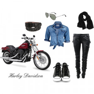 Harley Davidson look's - Polyvore