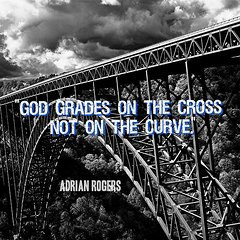 Christian Quotes Framed Prints - God Grades on the Cross Framed Print ...