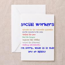 Social Work Greeting Card for