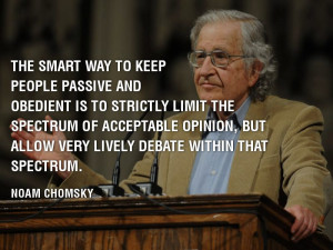 Noam #Chomsky Quotes: Noam Chomsky On Keeping People Passive