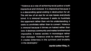 Martin Luther King Jr. On The Descending Spiral Of Violence