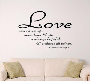 bible verse wall art Love by SignGuysAndGal on Etsy, $19.00 This