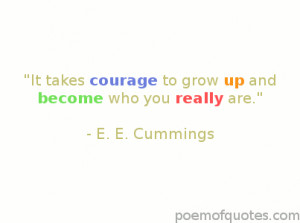 An E. E. Cummings quote about teens.