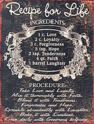 Recipe for life^^