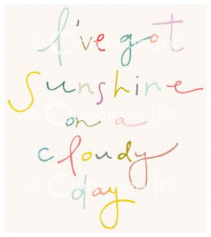 ve Got Sunshine Print by Cinnamon Ink - contemporary - nursery decor ...