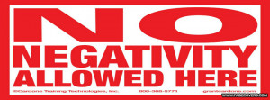 No Negativity Cover Comments