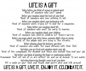 Life is a Gift