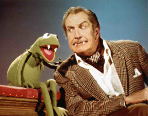 Vincent Price and Kermit