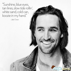 Sunshine, blue eyes, tan lines, slow tide rollin', white sand, cold ...