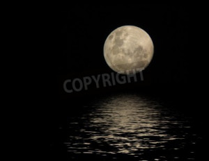 Moon Reflection Water Night