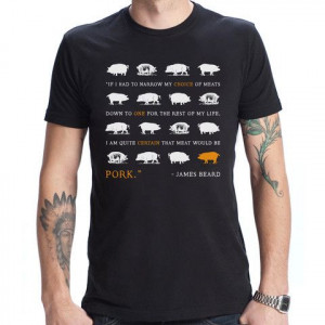 James Beard Foundation - Pork Quote - Men's T-Shirt James Of Arci, Men ...