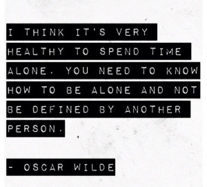 Oscar Wilde on solitude