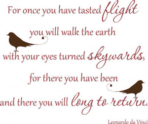 Leonardo Da Vinci Quotes Flying